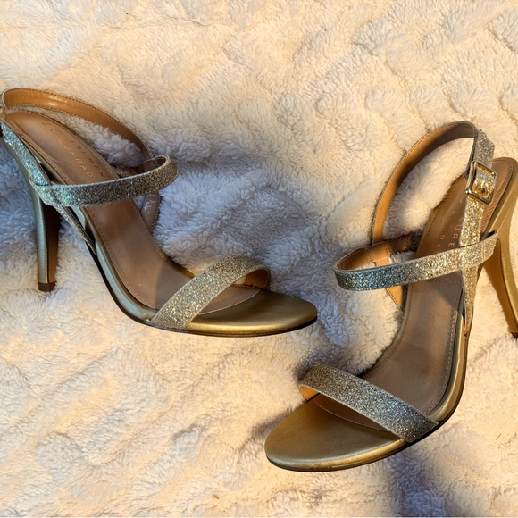 LC Lauren Conrad Memory Foam Strappy Heels - Picture 2 of 6